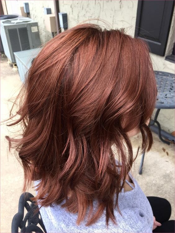 15 kiểu tóc màu nâu đỏ đẹp hút mọi ánh nhìn
